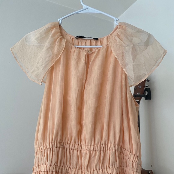 Zara Peach Maxi Dress - Picture 2 of 5